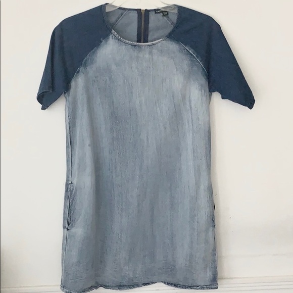 Harlow & Graham Denim Colorblock Dress - Picture 4 of 6